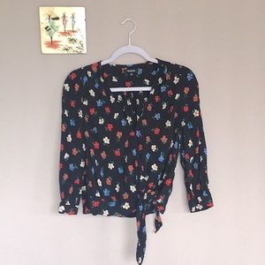 Madewell Adorable Floral Wrap Top